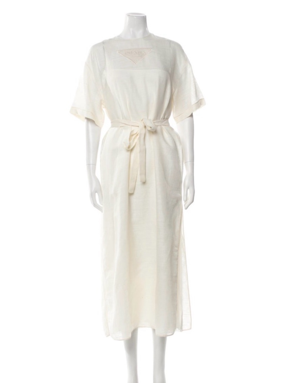 PRADA SS23 2023 raf Simons Silk
Dress With Logo NEW w TAGS